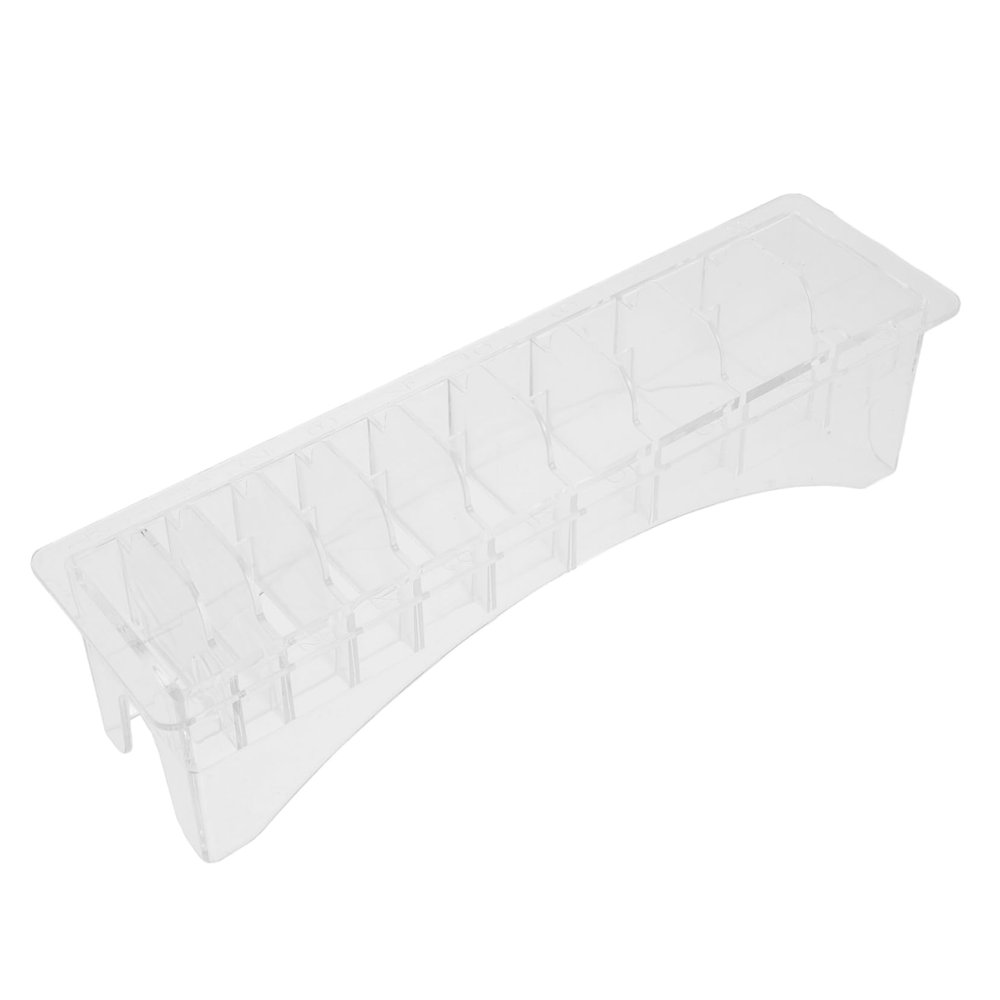 Baluue Clipper Comb Holder Organizer for Hair Tools Transparent Storage Case with Design for Secure Clipper Guard Storage Salon and Home Use