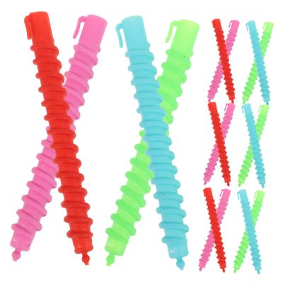 BIUDECO 60pcs Curling Spiral Perm Rods for Hair Curling Lightweight Plastic Cold Wave Rods for Short Hair Styling for Women Perm and Care