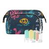 Foiosoh Cool Pattern Blue Makeup Bags Portable Travel Makeup Bag Women's Coin Purse for Toiletry Travel view 1