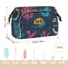 Foiosoh Cool Pattern Blue Makeup Bags Portable Travel Makeup Bag Women's Coin Purse for Toiletry Travel view 2