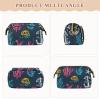 Foiosoh Cool Pattern Blue Makeup Bags Portable Travel Makeup Bag Women's Coin Purse for Toiletry Travel view 3