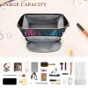 Foiosoh Cool Pattern Blue Makeup Bags Portable Travel Makeup Bag Women's Coin Purse for Toiletry Travel view 4