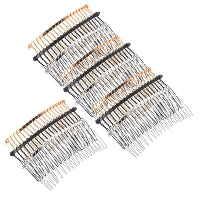Baluue 12pcs Tooth Hair Clip Combs Fine Tooth Hair Comb for Braids Smooth Surface Metal Wire Resistant Easy to Use