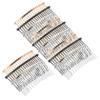 Baluue 12pcs Tooth Hair Clip Combs Fine Tooth Hair Comb for Braids Smooth Surface Metal Wire Resistant Easy to Use view 1