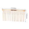 Baluue 12pcs Tooth Hair Clip Combs Fine Tooth Hair Comb for Braids Smooth Surface Metal Wire Resistant Easy to Use view 2