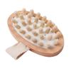AUTSUPPL Shower Scrubber for Body Massage Tools Wooden Bath Brush Scalp Massager Shampoo Brush for Exfoliating view 1