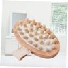AUTSUPPL Shower Scrubber for Body Massage Tools Wooden Bath Brush Scalp Massager Shampoo Brush for Exfoliating view 2