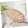 AUTSUPPL Shower Scrubber for Body Massage Tools Wooden Bath Brush Scalp Massager Shampoo Brush for Exfoliating view 4