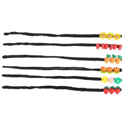 Baluue 6pcs Diy Hair Bun Shaper Twisting Hair Stick Fashion Ornament for Women