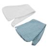VICASKY 2pcs Hair-Drying Caps for Adults Quick Drying and Absorbent Shower Towels Breathable Waffle for Curly Thick Frizzy Hair White view 1