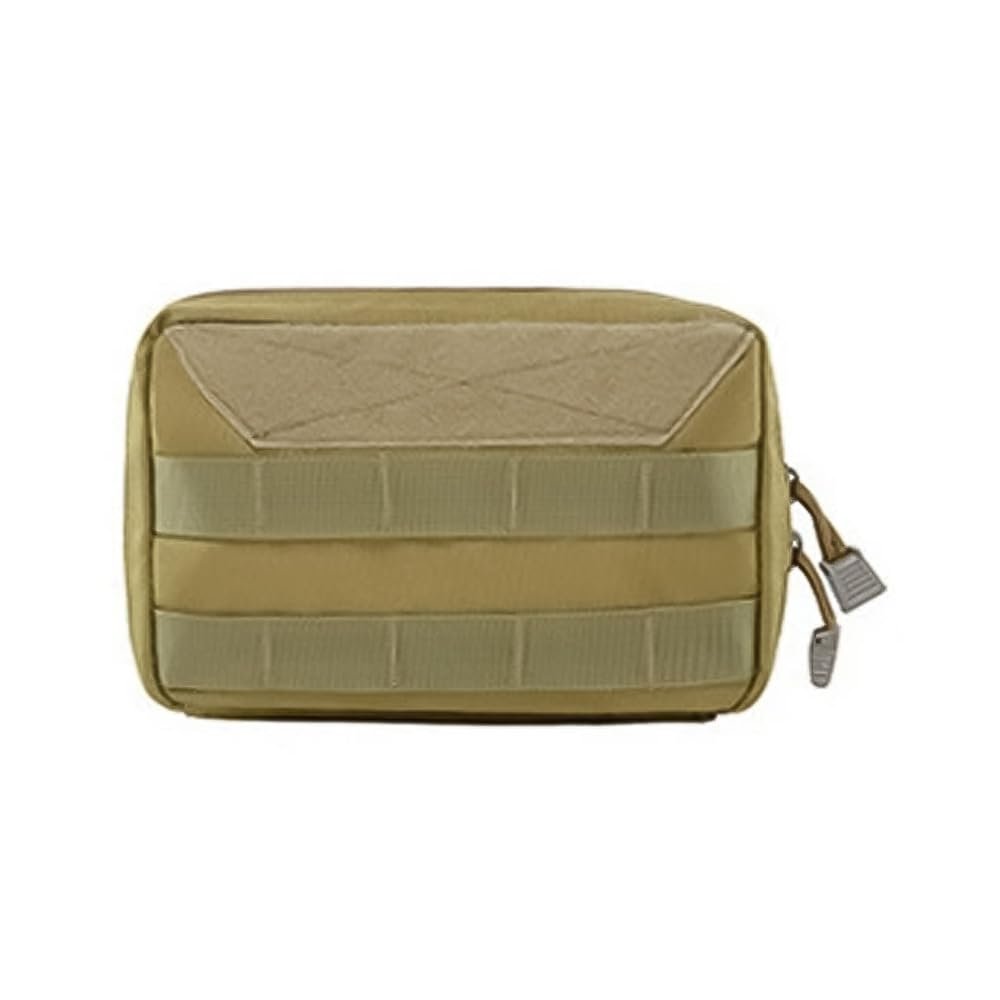 1 Pcs Tactical Toiletry Bag for Men Beige Travel Organizer with Large Capacity for Military Camping Outdoor Bathroom Shaving Bag Compartments Heavy-Duty Polyester Water-Resistant Compact Portable