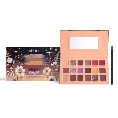 18-Color Eyeshadow Palette, Eyeshadow Makeup With Multiple Colors, One Palette For Multiple Uses, One Touch For A Variety Of Eye Makeup