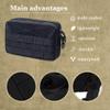 1 Pcs Tactical Toiletry Bag for Men Black Travel Organizer with Large Capacity for Military Camping Outdoor Bathroom Shaving Bag Compartments Heavy-Duty Polyester Water-Resistant Compact Portable view 3