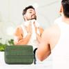 1 Pcs Tactical Toiletry Bag for Men Olive Drab Travel Organizer with Large Capacity for Military Camping Outdoor Bathroom Shaving Bag Compartments Heavy-Duty Polyester Water-Resistant Compact Portable view 4