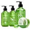 Aloderma Aloe Vera Gel Set, 4 Pieces - 500g Aloe Vera Gel, 300g Aloe Vera Gel, 300g Aloe Vera Gel + Tea Tree Oil, 200g Aloe Vera Gel view 1