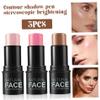 Bangua de Rubor, 3 -piece contour set, 3 colors, natural finish long blush Waterproof duration, Multipurpose Makeup Pal view 2