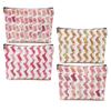 4pcs Pink Preppy Cowboy Boots Cosmetic Bags for Women Western Makeup Bag view 1