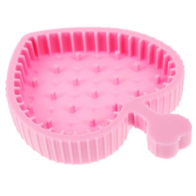 SOESFOUFU Makeup Brush Cleaner Mat Silicone Cleaning Cushion for Makeup Brushes Foldable Design for Easy Use and Home Use