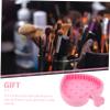 SOESFOUFU Makeup Brush Cleaner Mat Silicone Cleaning Cushion for Makeup Brushes Foldable Design for Easy Use and Home Use view 3