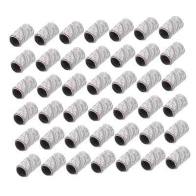 White Bands for Drill Sanding 100Pcs Corundum Nail Manicure