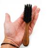 Menesia Small Beard Brush with Handle for Men, Travel Boar bristle Hair Beard Grooming Brush (Snake) view 3