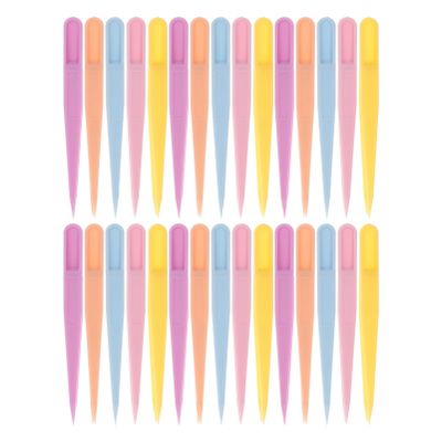 Angoily 100pcs Multifunctional Tweezers Set Precision Eyelash Tweezers Craft Lash Clamp Eyebrow Tool Beauty Makeup Accessories