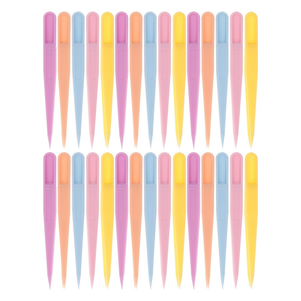 Angoily 100pcs Multifunctional Tweezers Set Precision Eyelash Tweezers Craft Lash Clamp Eyebrow Tool Beauty Makeup Accessories