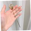Healvian 5pcs Fashionable Metal Hair Stick Women Hairpin Fork Stylish Ponytail Holder for Bun Decorations view 3