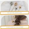 Healvian 5pcs Fashionable Metal Hair Stick Women Hairpin Fork Stylish Ponytail Holder for Bun Decorations view 4