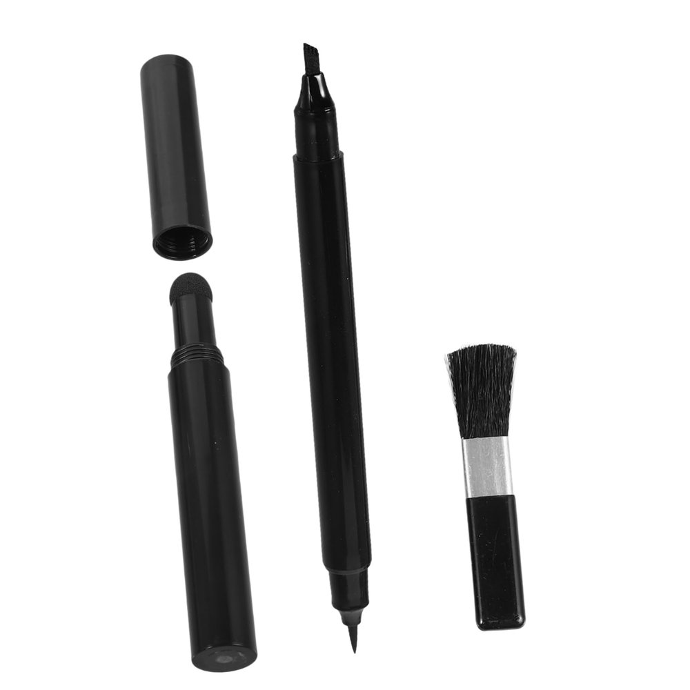 HAPINARY 1set Beard Filling Pen Kit Dual-headed Grooming Pencil for Men for Filling and Trimming Facial Hair Includes Brush for Easy Application