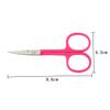 Ipetboom 4pcs Stainless Steel Nose Hair Trimmer Portable Eyebrow Scissors for Ingrown Hair and Brow Maintenance view 2