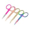 Ipetboom 4pcs Stainless Steel Nose Hair Trimmer Portable Eyebrow Scissors for Ingrown Hair and Brow Maintenance view 4