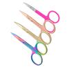 BIUDECO 4pcs Stainless Steel Nose Hair Trimmer Facial Hair Scissors Eyebrow Tweezer Kit view 1