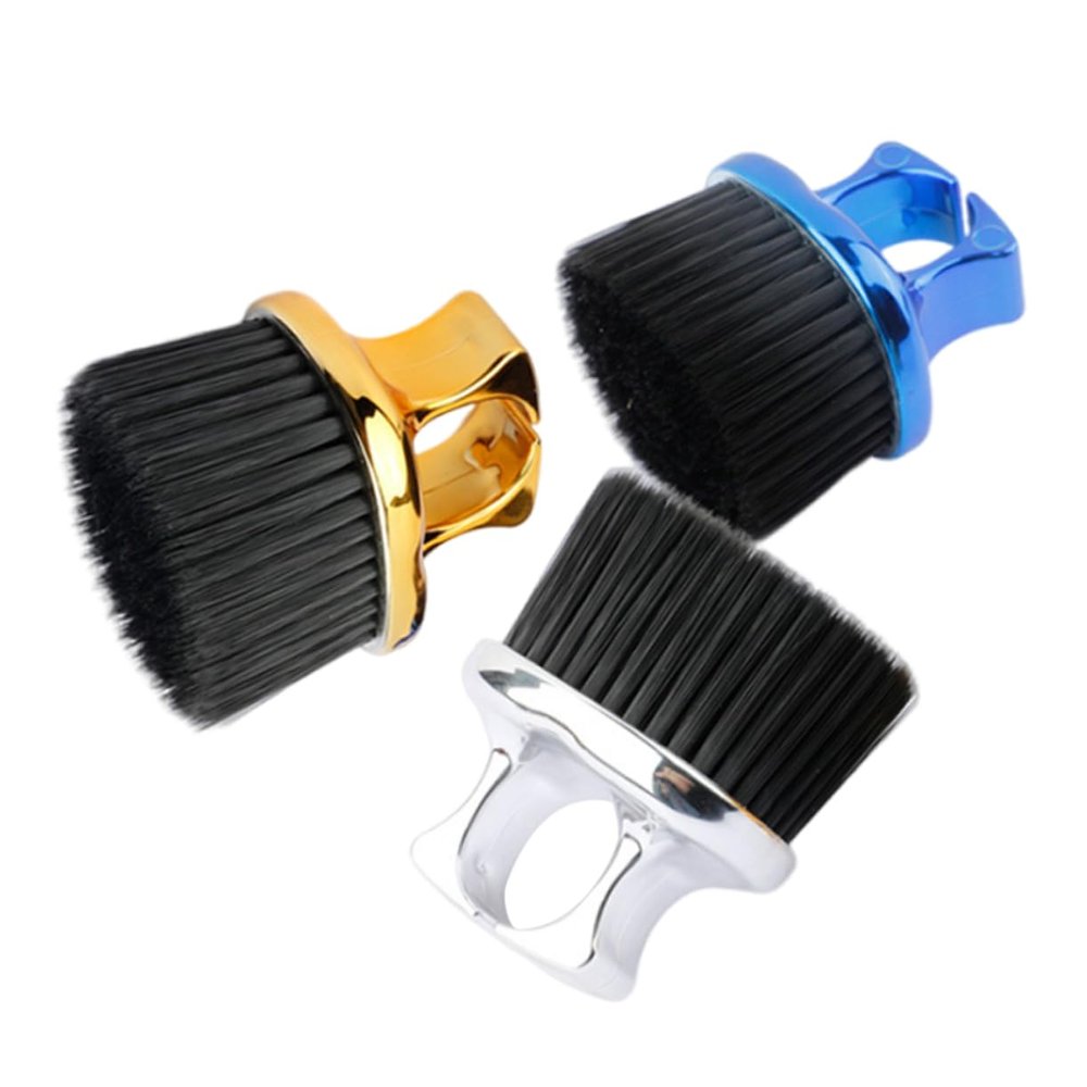 Ipetboom 3pcs Beard Care Kit Men's Hair Brush Mustache Brush Neck Duster Barber Tools