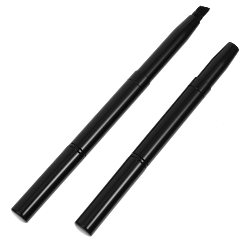 BATHVEVE 2pcs Double-ended Eyebrow Makeup Brush Angled Brow Brush Comb for Eye Brow