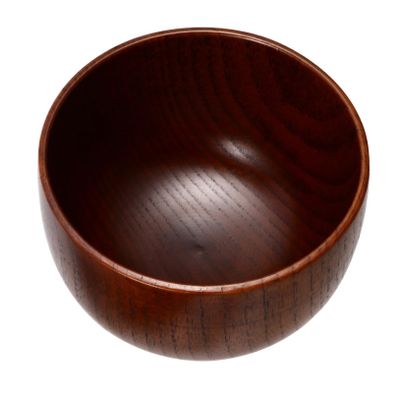 HAKIDZEL Natural Wooden Shaving Soap Bowl Shaving Mug Container Beard Care Present Men