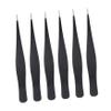 Baluue 6pcs Stainless Steel Eyelash Tweezers Eyebrow Tweezers for Men Makeup Eyelash Clip view 1
