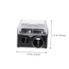DECOMELODY 4pcs Dual Pencil Sharpener for Makeup Pencils Compact Lightweight Cosmetic Tool Efficient Convenient for Travel Black view 2