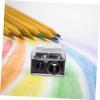 DECOMELODY 4pcs Dual Pencil Sharpener for Makeup Pencils Compact Lightweight Cosmetic Tool Efficient Convenient for Travel Black view 3