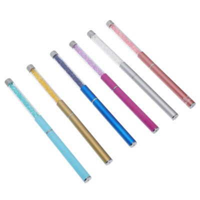 Baluue 6pcs Eyelash Curl Comb Rhinestone Handle Makeup Tools for Mascara Separation Family Daily Use