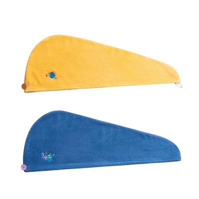 Baluue 2pcs Fast Drying Hair Towel Wrap Ultra Absorbent Microfiber Shower Cap for Women Quick Drying Hair Turban