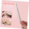 Ipetboom 2pcs Stainless Steel Cuticle Pusher Tool Nail Art Scraper for Dead Skin Removal Ergonomic Design for for Manicure and Pedicure Care view 3