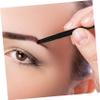 HAKIDZEL 2pcs Dual-ended Angled Eyebrow Brush Professional Makeup Tool for Eyebrow Shaping and Blending Portable Fine Synthetic Hair Applicator with Cover view 2