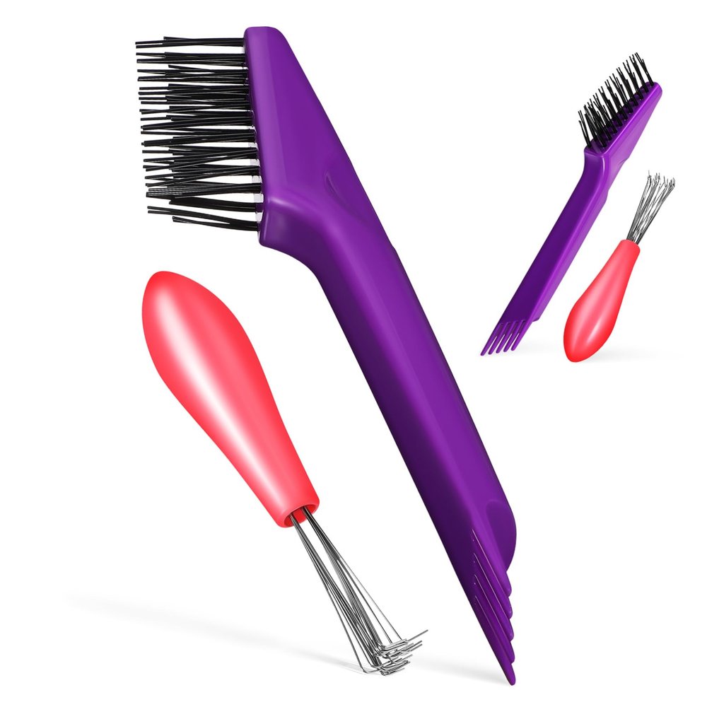 Ipetboom 4pcs Hair Brush Cleaning Tool Comb Cleaner Hair Comb Cleaner for Remover Tools Cleaning for