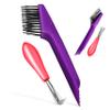 Ipetboom 4pcs Hair Brush Cleaning Tool Comb Cleaner Hair Comb Cleaner for Remover Tools Cleaning for view 1