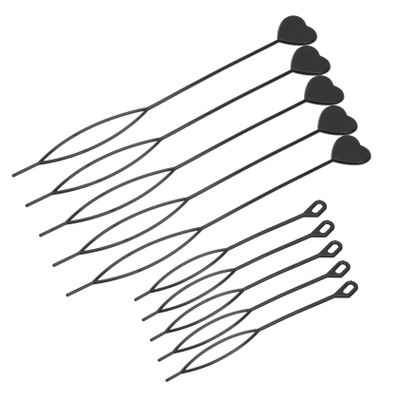 EPIGEIST 40pcs Heart Shape Hair Braid Tool Kit Portable Hair Bun Makers for Easy Styling for Unique Hairstyles