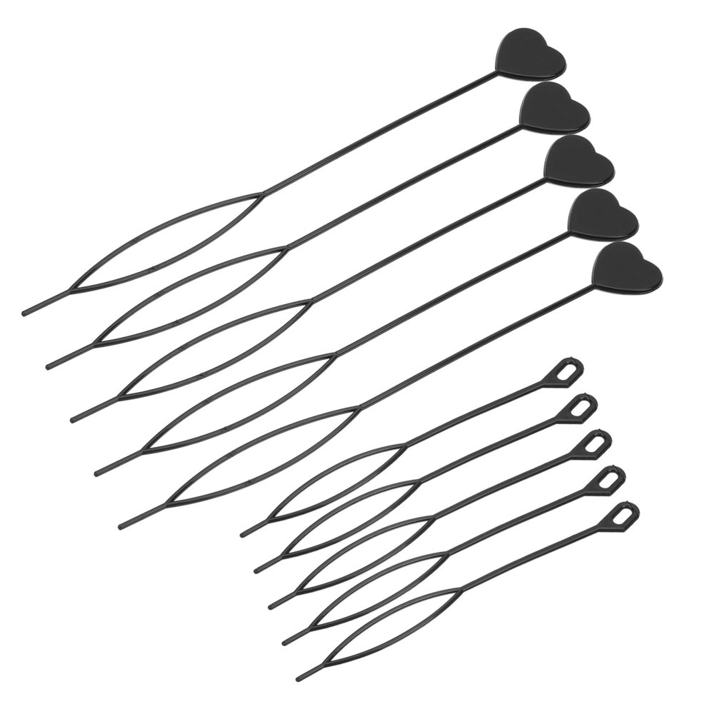 EPIGEIST 40pcs Heart Shape Hair Braid Tool Kit Portable Hair Bun Makers for Easy Styling for Unique Hairstyles
