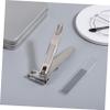 FOMIYES 1set Rotating Nail Clipper Handle Ergonomic Fingernail Trimmer and Toenail Clippers Comfortable Grip for Quick Trimming Includes Nail File for Polished Look view 2