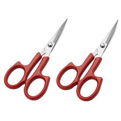 BAZEITFLOW 2pcs Stylish and Makeup Scissors for Eyebrow Beard Facial Hair Trimming Compact Design for