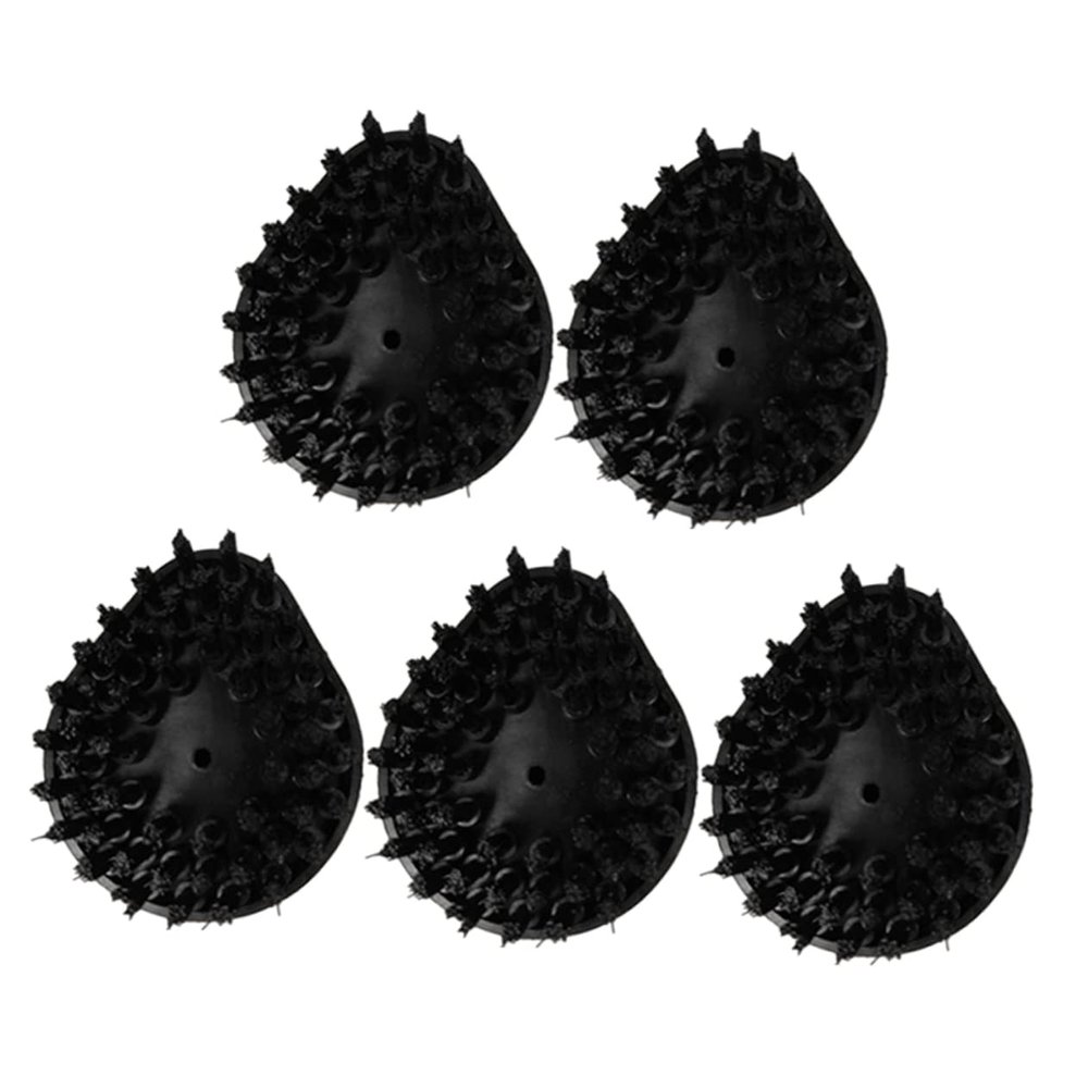 NOLITOY 5pcs Multi-Purpose Household Brush Head Cleaning Accessories for Steam Washers Hair Brush Head for Home Use Compatible Cleaning Devices